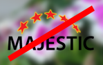 Falsches Hintergrundbild hinter dem Logo von Majestic