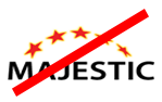 Logo von Majestic mit gestreckter Breite